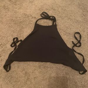 Brandy black halter top